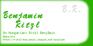 benjamin ritzl business card
